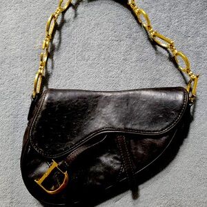 Dior Shoulder Bag brown leather